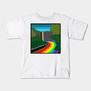 Minnehaha Falls flows with Pride Kids T-Shirt